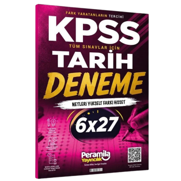 Peramila Yayıncılık KPSS Tarih 6 Deneme Çözümlü