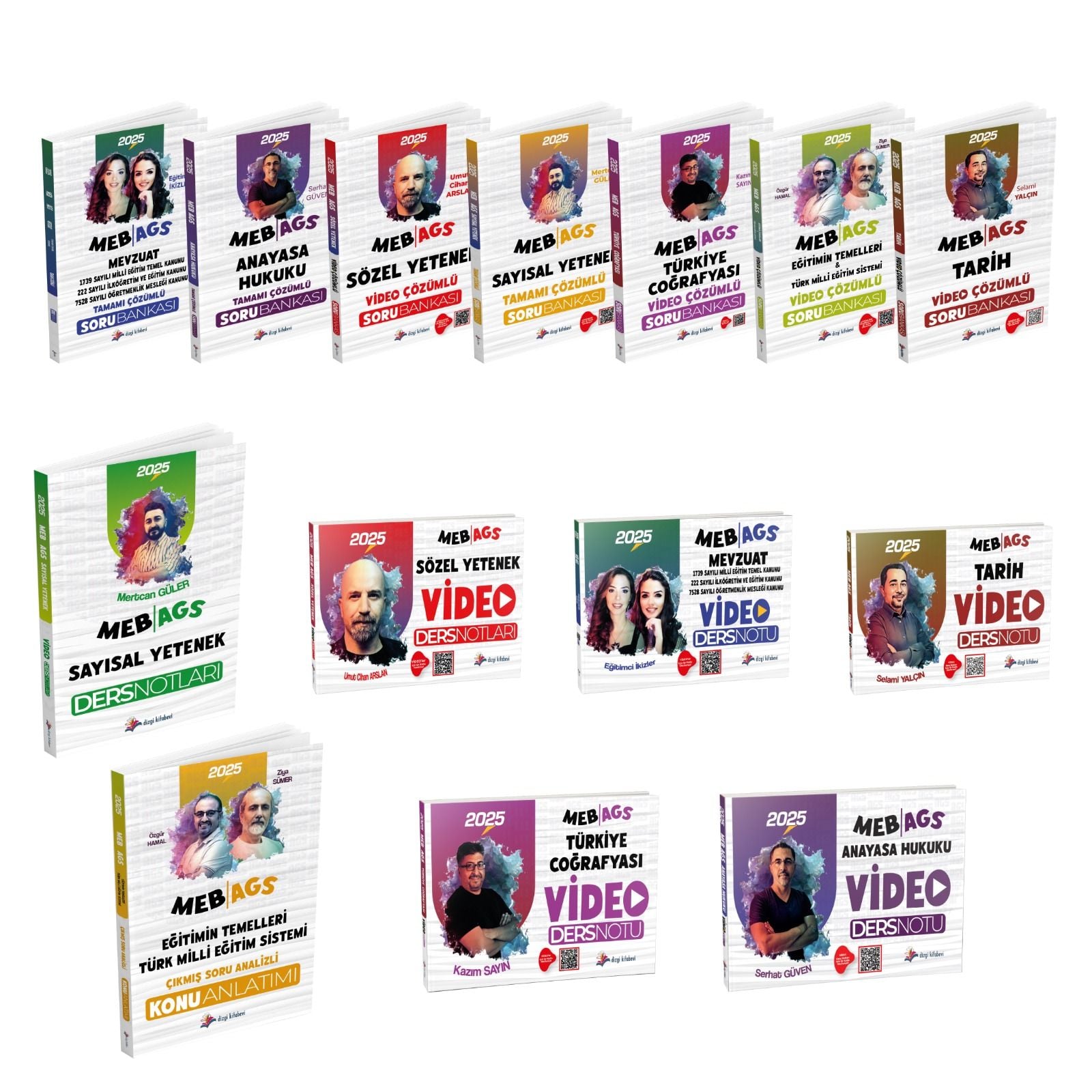 Dizgi Kitap 2025 MEB AGS Tüm Dersler Konu Anlatımı ve Soru Bankası Seti