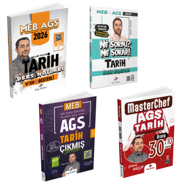 Dizgi Kitap 2026 MEB AGS Tarih Kazandıran 4'lü Set Selami Yalçın