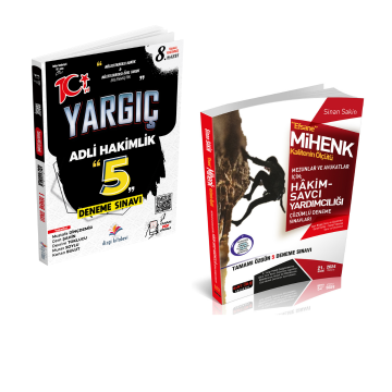 Dizgi Kitap Adli Hakimlik Yargıç Yenilenmiş Tamamı Pdf Çözümlü Deneme ve Mihenk Tamamı Çözümlü Deneme Seti