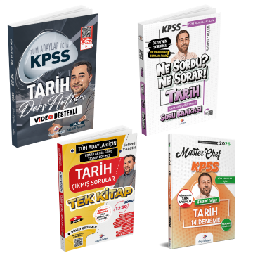 Dizgi Kitap 2026 Tüm Adaylar İçin KPSS Tarih Kazandıran 4'lü Set Selami Yalçın