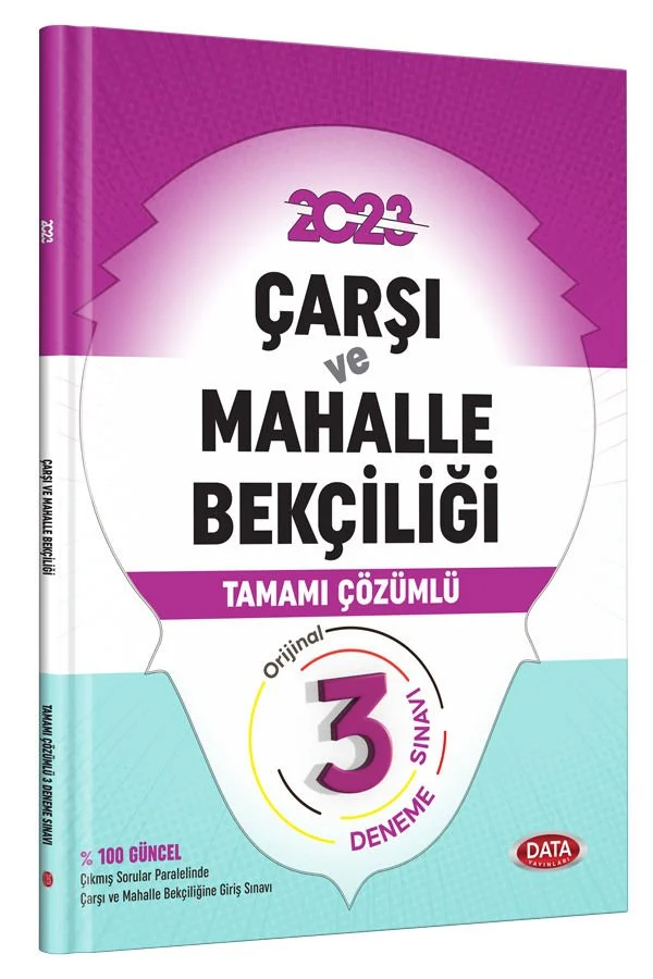 ÇARŞI VE MAHALLE BEKÇİLİĞİ TAMAMI ÇÖZÜMLÜ 3 DENEME SINAVI