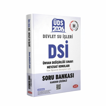 Data Yayınları 2026 ÜDS Devlet Su İşleri (DSİ) Mevzuat Konuları Soru Bankası