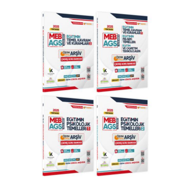 2025 MEB-AGS Eğitimin Temellerinin Kara Kutusu 4lü MODÜL Soru Bankası Altın Paket Özetli Çözümlü İnformal Yayınları