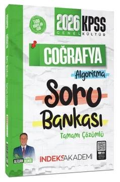 İndeks Akademi Yayıncılık 2026 KPSS Coğrafya Algoritma Soru Bankası Çözümlü - Alican Demir