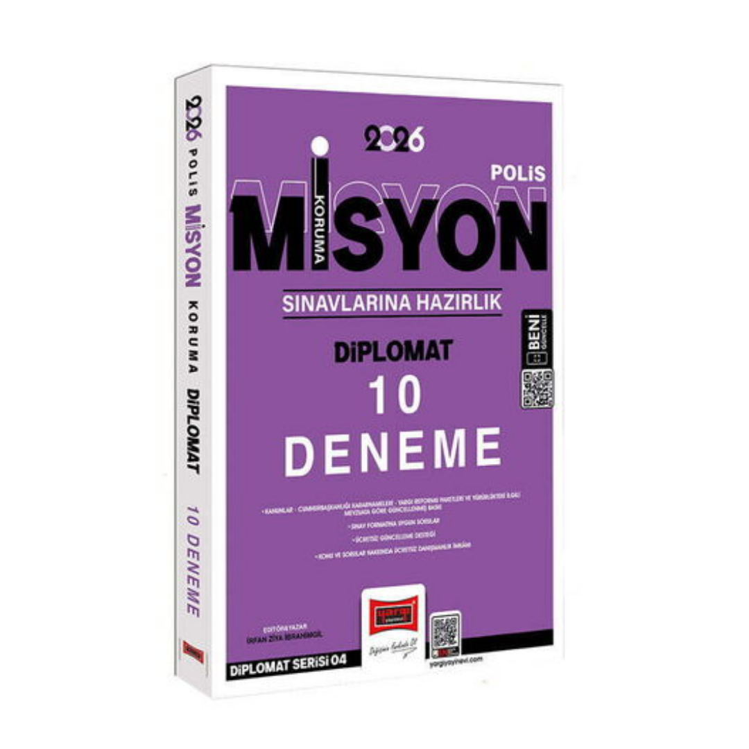 2026 Polis Misyon Koruma Sınavlarına Hazırlık Diplomat 10 Deneme Yargı Yayınları