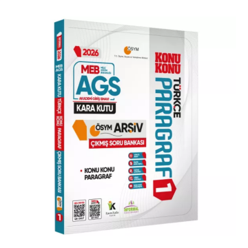 2026 MEB AGS Türkçenin Kara Kutusu PARAGRAF 1 KONU KONU ÖSYM Çıkmış Soru Bankası Konu Özetli Çözümlü İnformal Yayınları