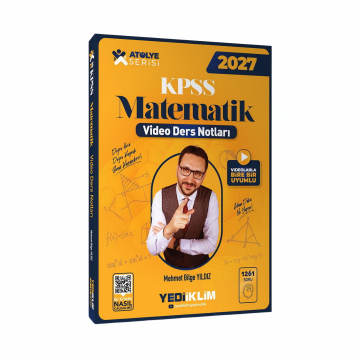 Yediiklim Yayınları 2027 KPSS Atölye Serisi Genel Yetenek Matematik Video Ders Notları - Mehmet Bilge Yıldız
