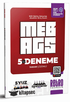 2026 MEB AGS Tüm Dersler Tamamı Çözümlü 5 Deneme Retro Yayıncılık