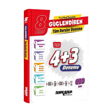 Ankara Yayıncılık 8. Sınıf Tüm Dersler Güçlendiren Denemeler