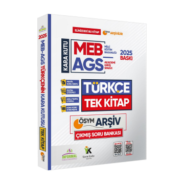 2025 MEB-AGS Türkçenin Kara Kutusu TEK KİTAP ÖSYM Çıkmış Soru Bankası Konu Özetli Video/PDF Çözümlü İnformal Yayınları
