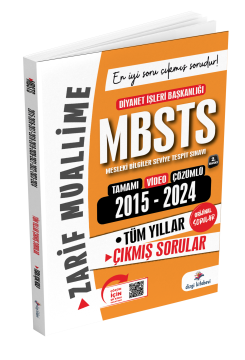 Dizgi Kitap Dikab, İhl, Mbsts, Dhbt 4'lü Video Çözümlü Çıkmış Soru Seti Zarif Muallime
