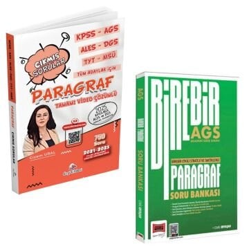 Dizgi Kitap KPSS AGS ALES DGS TYT MSÜ Tüm Adaylar Paragraf Çıkmış Sorular ve 2026 MEB-AGS Birebir Serisi Paragraf Soru Bankası Yargı Yayınları Seti