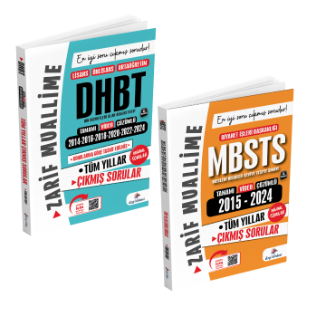 Dizgi Kitap MBSTS ve DHBT Video Çözümlü Orijinal Çıkmış Soru Seti Zarif Muallime