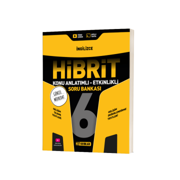 Hız Yayınları 6. Sınıf İngilizce HİBRİT Konu Anlatımlı Etkinlikli Soru Bankası