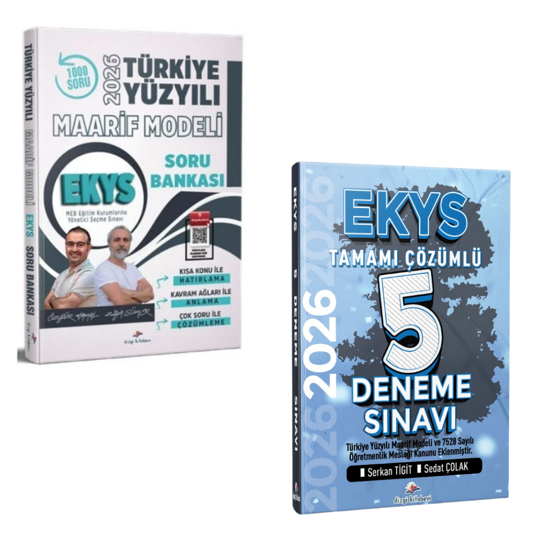 Dizgi Kitap 2026 MEB EKYS Türkiye Yüzyılı Maarif Modeli Soru Bankası ve MEB EKYS 5 Deneme Seti