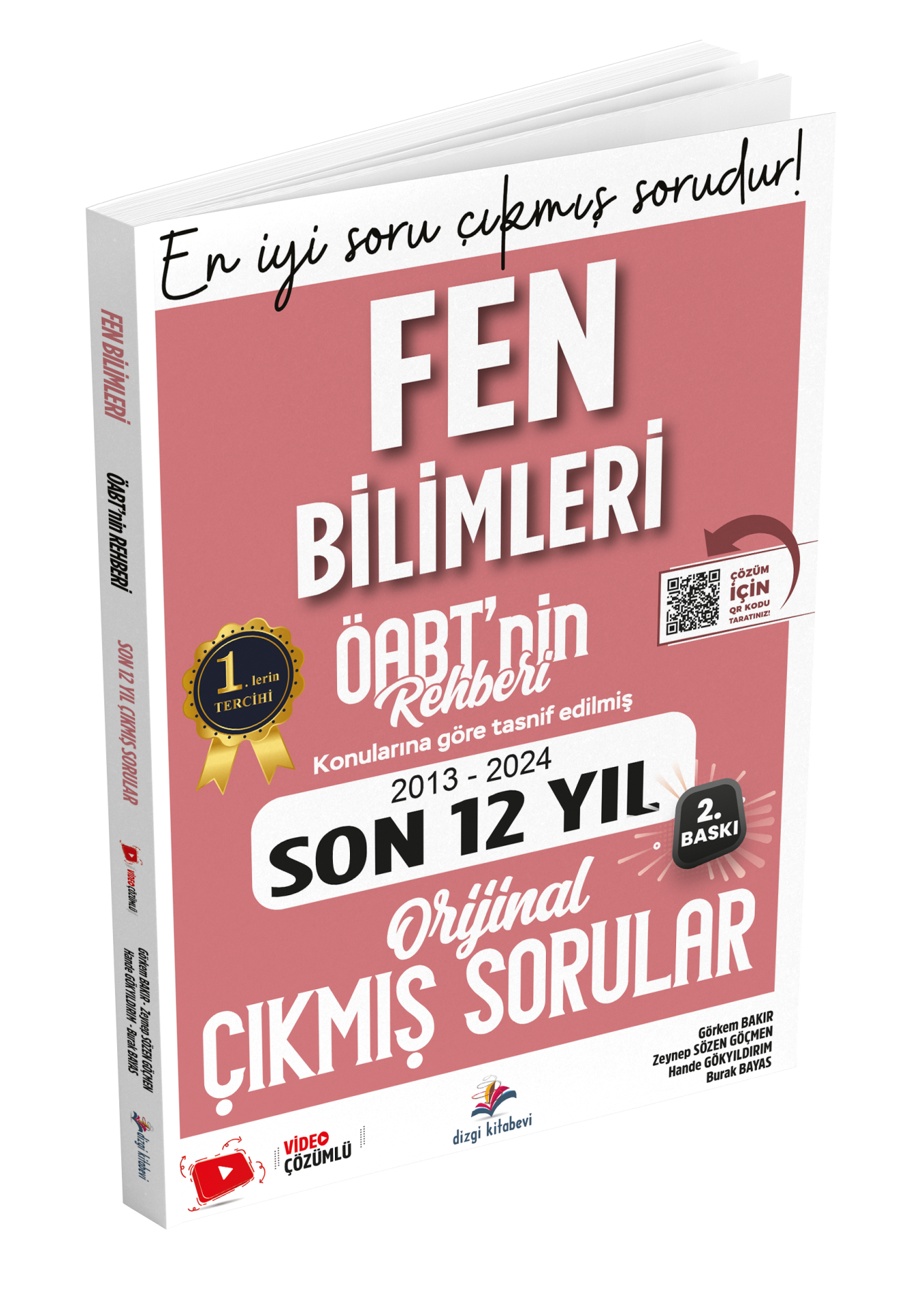 Dizgi Kitap Meb Ags Öabt Fen Bilimleri ÖABT'nin Rehberi Konularına Göre Tasnif Edilmiş Son 12 Yıl Video Çözümlü Çıkmış Sorular 2025