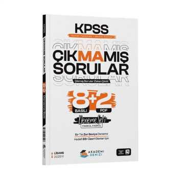 Akademi Denizi KPSS GYGK Çıkmamış Sorular 8+2 Deneme Seti