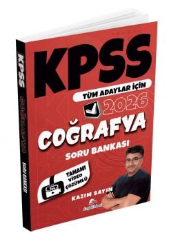 Dizgi Kitap 2026 Tüm Adaylar İçin Kpss Coğrafya Soru Bankası Kazım Sayın