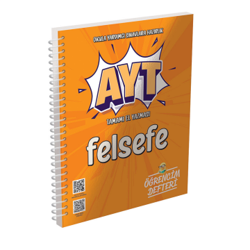 Murat Yayınları AYT Felsefe Öğrencim Defteri