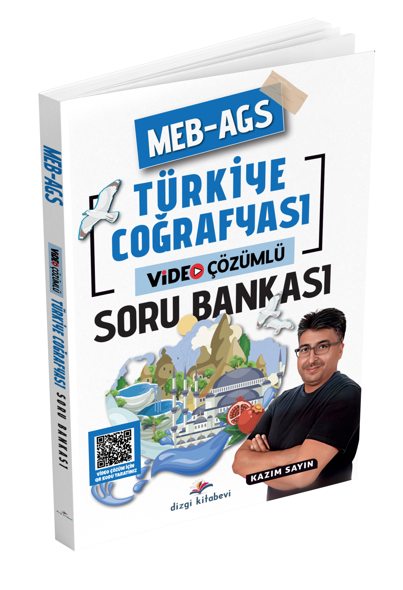 Dizgi Kitap 2026 MEB AGS Türkiye Coğrafyası Tamamı Video Çözümlü Soru Bankası Kazım Sayın