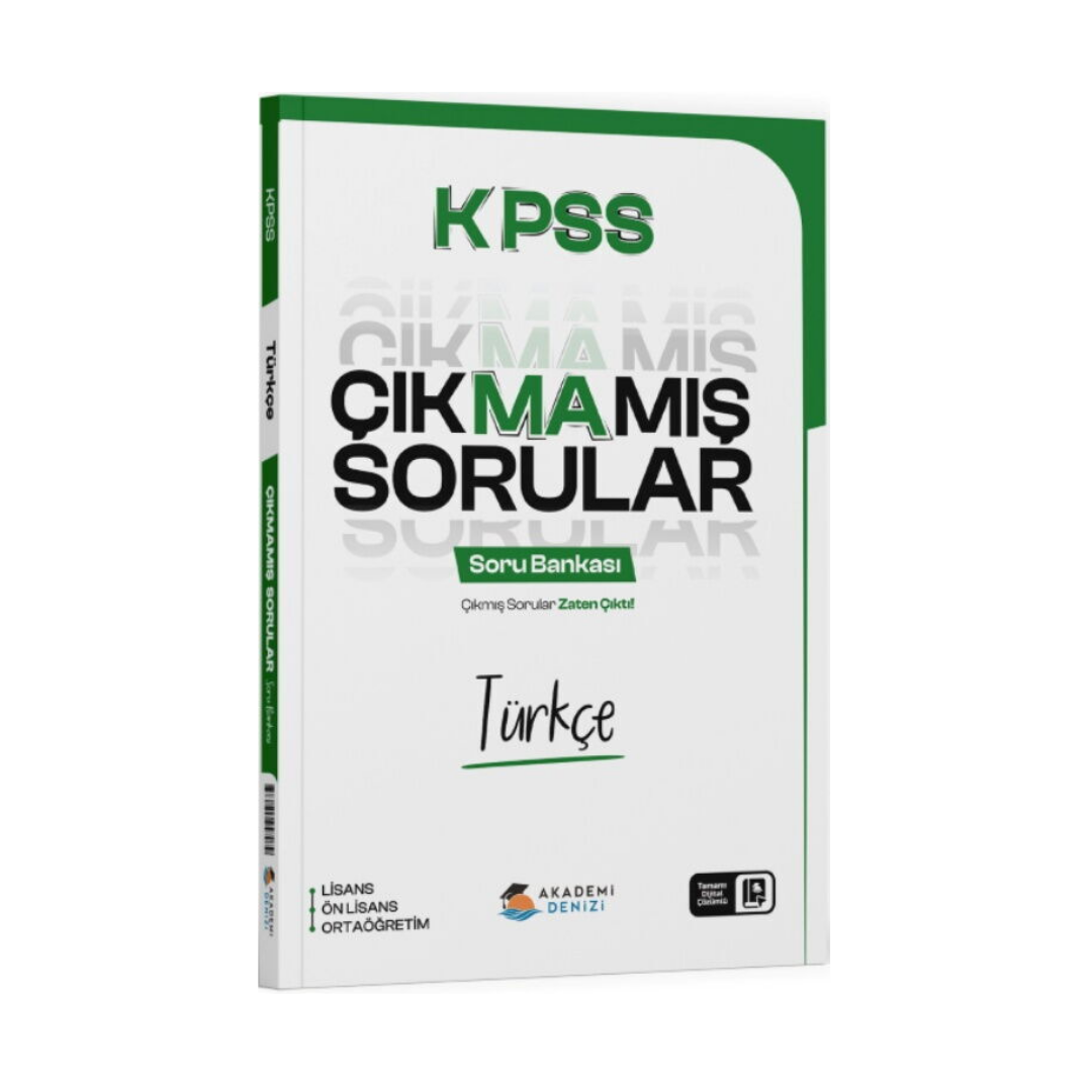 KPSS Türkçe Çıkmamış Sorular Soru Bankası Akademi Denizi