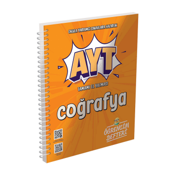 Murat Yayınları AYT Coğrafya Öğrencim Defteri