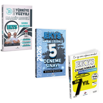 Dizgi Kitap 2026 MEB EKYS Türkiye Yüzyılı Maarif Modeli Soru Bankası & MEB EKYS 5 Deneme & MEB EKYS 7 Yıl Çıkmış Sorular Seti