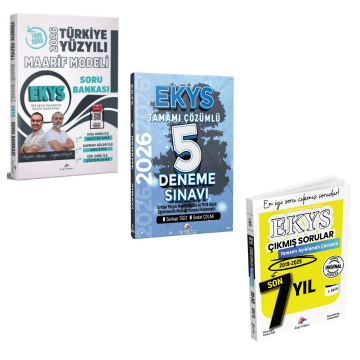 Dizgi Kitap 2026 MEB EKYS Türkiye Yüzyılı Maarif Modeli Soru Bankası & MEB EKYS 5 Deneme & MEB EKYS 7 Yıl Çıkmış Sorular Seti