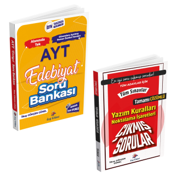Dizgi Kitap Ayt Edebiyat Soru Bankası ve Yazım Kuralları Noktalama İşaretleri Çıkmış Sorular Seti İlkay Gökçen Günel