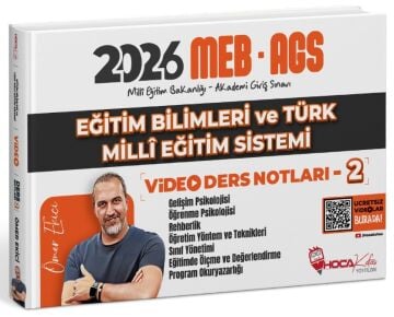 Hoca Kafası Yayınları MEB-AGS Eğitim Bilimleri ve Türk Milli Eğitim Sistemi Video Ders Notları-2 - Ömer Ekici