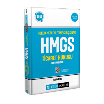 2026 Hukuk Mesleklerine Giriş Sınavı HMGS Ticaret Hukuku Konu Anlatımlı Pegem Yayınları
