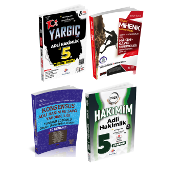 Dizgi Kitap Adli Hakimlik Deneme Külliyatı 4'lü Deneme Seti Güncel Kasım 2024