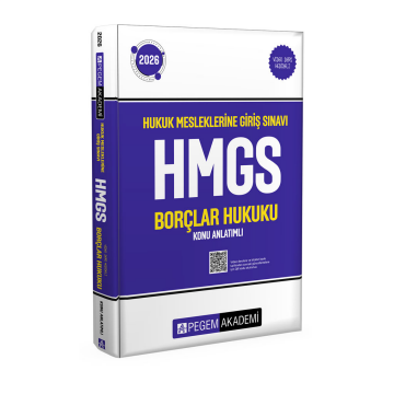 2026 Hukuk Mesleklerine Giriş Sınavı HMGS Borçlar Hukuku Konu Anlatımlı Pegem Yayınları