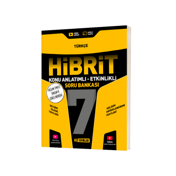 Hız Yayınları 7. Sınıf Türkçe HİBRİT Konu Anlatımlı Etkinlikli Soru Bankası