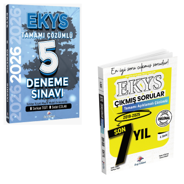 Dizgi Kitap 2026 MEB EKYS Müdür ve Müdür Yardımcılığı Tamamı Çözümlü 5 Deneme Sınavı & MEB EKYS Müdür ve Müdür Yardımcılığı Tamamı Açıklamalı Son 7 Yıl Çıkmış Sorular Seti