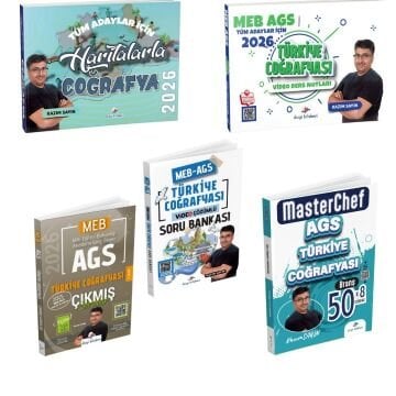 Dizgi Kitap 2026 MEB AGS Türkiye Coğrafyası Kazandıran 5'li Set Kazım Sayın