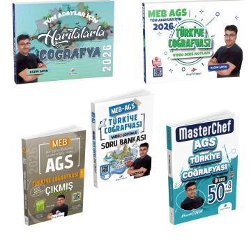 Dizgi Kitap 2026 MEB AGS Türkiye Coğrafyası Kazandıran 5'li Set Kazım Sayın