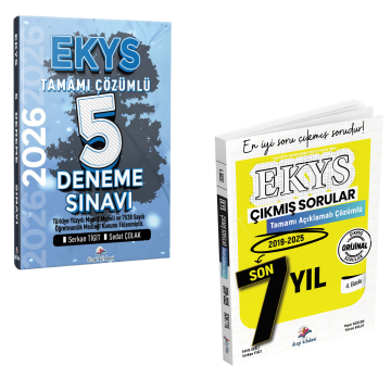 Dizgi Kitap 2026 MEB EKYS Müdür ve Müdür Yardımcılığı Tamamı Çözümlü 5 Deneme Sınavı & MEB EKYS Müdür ve Müdür Yardımcılığı Tamamı Açıklamalı Son 7 Yıl Çıkmış Sorular Seti