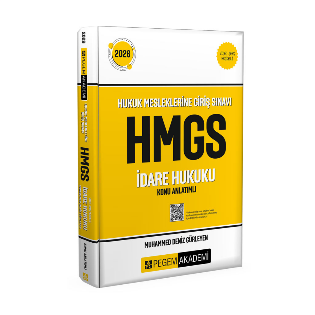 2026 Hukuk Mesleklerine Giriş Sınavı HMGS İdare Hukuku Konu Anlatımlı Pegem Yayınları