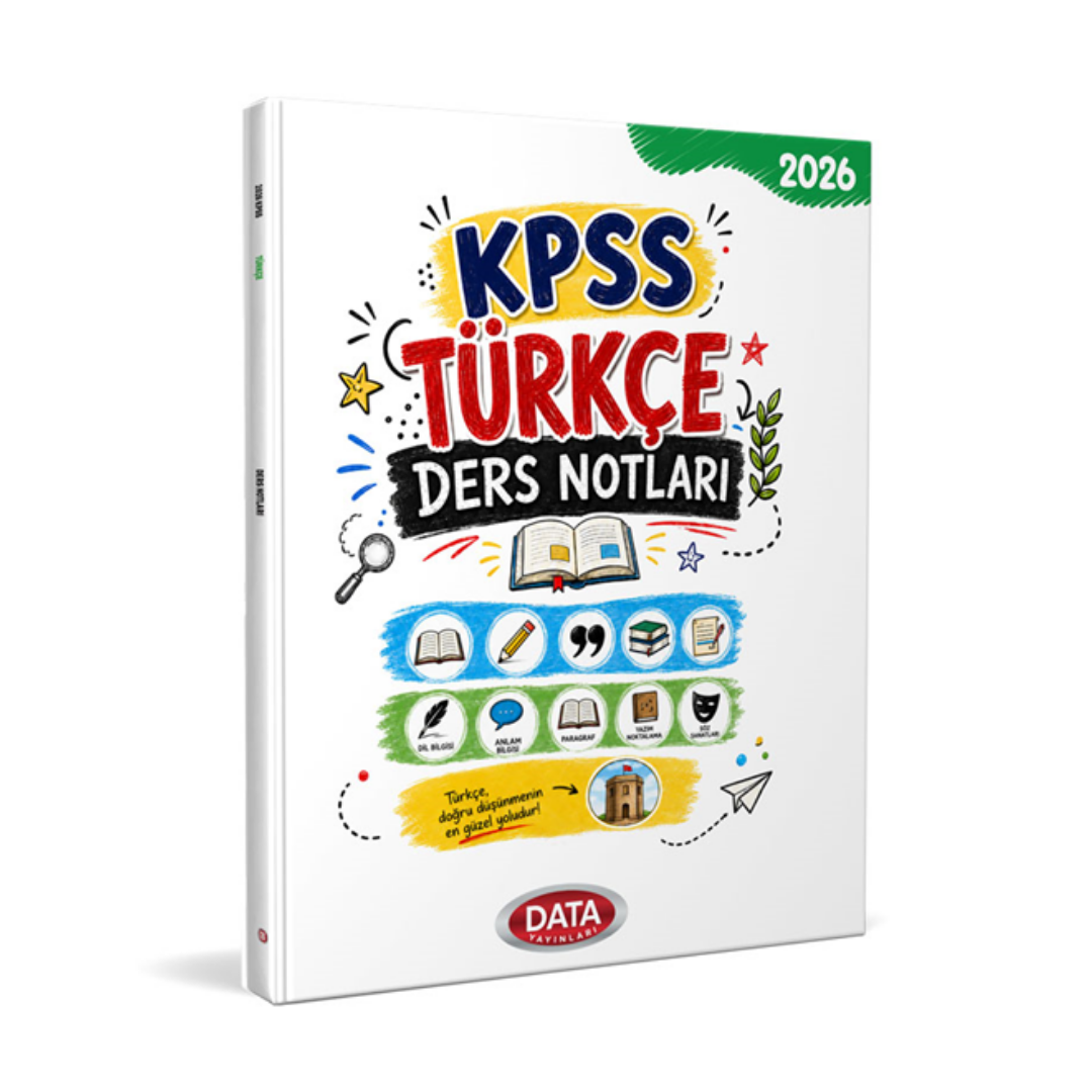 2026 KPSS Türkçe Ders Notları Data Yayınları