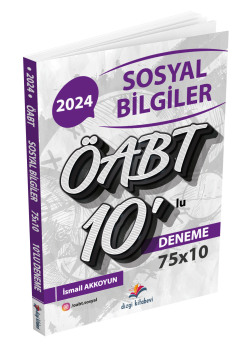 Dizgi Kitap Sosyal Bilgiler ÖABT 10’lu Deneme İsmail Akkoyun 2024
