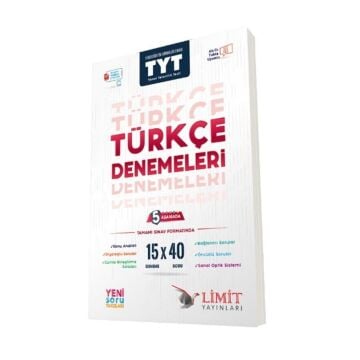 Limit Yayınları TYT Türkçe 15 X 40 5 Aşamada Yeni Soru Tarzları ile Denemeleri