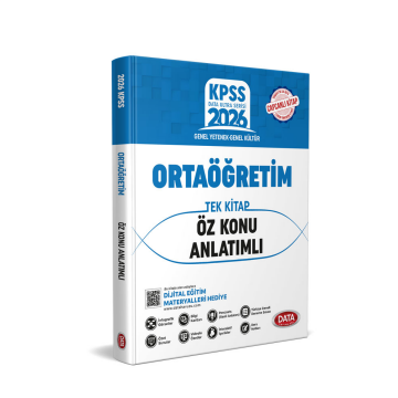 Data Yayınları 2026 KPSS GY GK Ortaöğretim Tek Kitap Öz Konu Anlatımlı