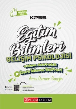 Pegem Akademi KPSS Eğitim Bilimleri Gelişim Psikolojisi Ders İzleme Defteri