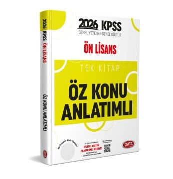 KPSS Önlisans Tek Kitap Öz Konu Anlatımlı Data Yayınları