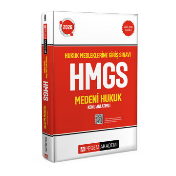 2026 Hukuk Mesleklerine Giriş Sınavı HMGS Medeni Hukuku Konu Anlatımlı Pegem Yayınları