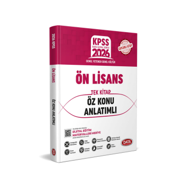 Data Yayınları 2026 KPSS Ön Lisans Tek Kitap Öz Konu Anlatımlı