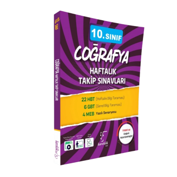 Karekök Yayınları 10. Sınıf Coğrafya Haftalık Takip Sınavları