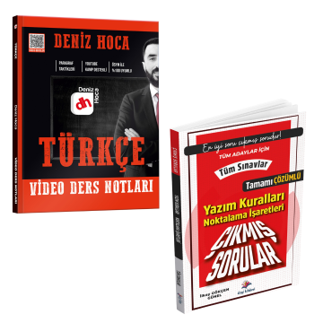 Deniz Hoca Türkçe Video Ders Kitabı ve Yazım Kuralları Noktalama İşaretleri Çıkmış Sorular Seti
